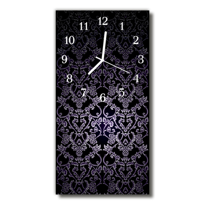 Horloge murale en verre Motif