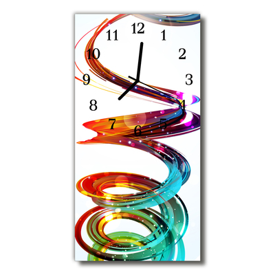 Horloge murale en verre Spirale