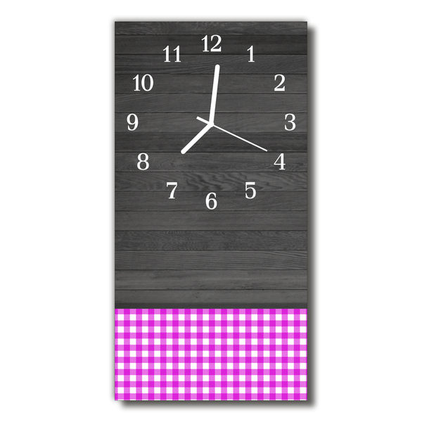 Horloge murale en verre Table