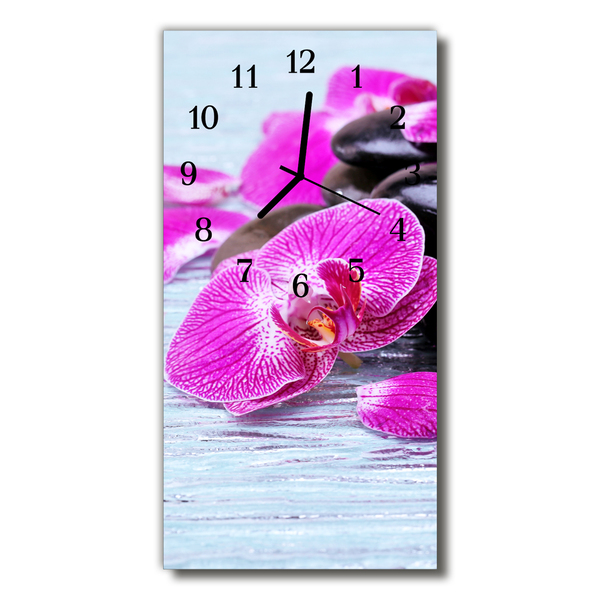 Horloge murale en verre Orschidee