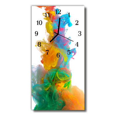Horloge murale en verre Dessin