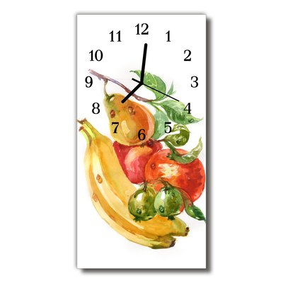 Horloge murale en verre Fruit