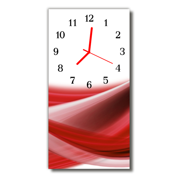 Horloge murale en verre Abstrait