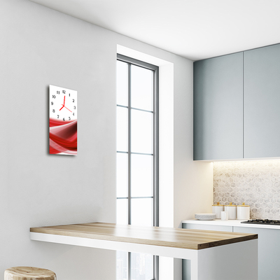 Horloge murale en verre Abstrait