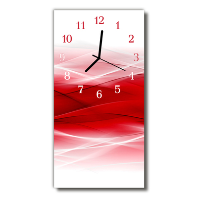 Horloge murale en verre Abstrait