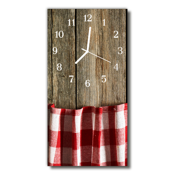 Horloge murale en verre Table