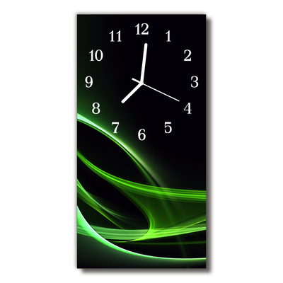 Horloge murale en verre Abstrait