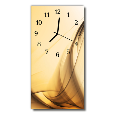 Horloge murale en verre Abstrait