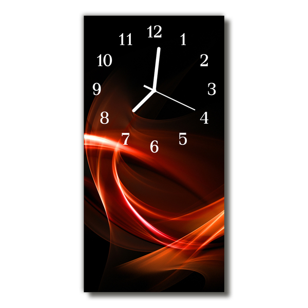 Horloge murale en verre Abstrait