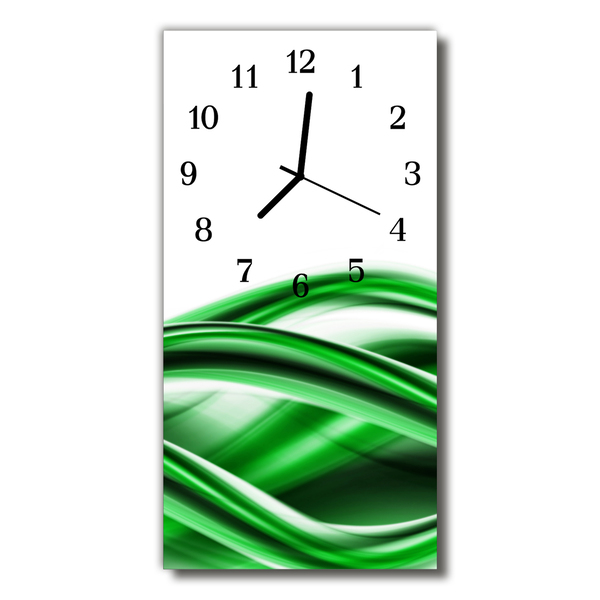 Horloge murale en verre Abstrait