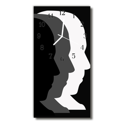 Horloge murale en verre Face