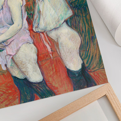 Affiche décorative Rue des Moulins (1894), peinture haute résolution d'Henri de Toulouse-Lautrec