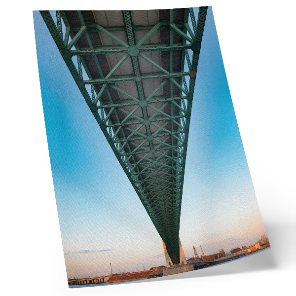Affiche décorative symétrie de la structure des ponts à treillis modernité
