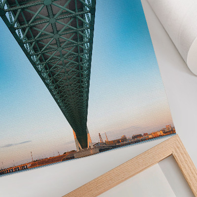 Affiche décorative symétrie de la structure des ponts à treillis modernité