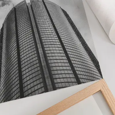 Décoration murale gratte-ciel moderne au design symétrique et élégant