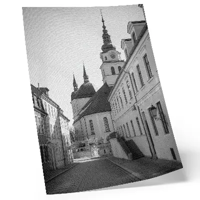 Impression sur toile représentant des bâtiments historiques à l'élégance soulignée par des détails architecturaux
