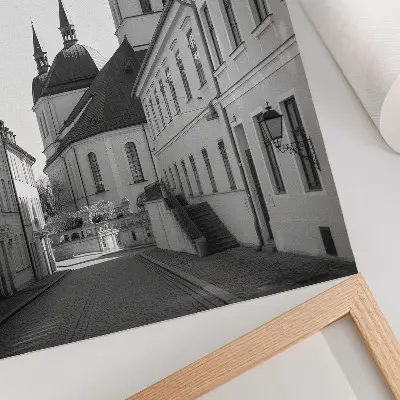 Impression sur toile représentant des bâtiments historiques à l'élégance soulignée par des détails architecturaux