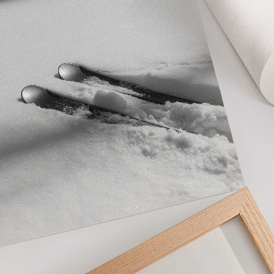 Affiche décorative Minimalisme, ciels blancs et gris, ombres, paix