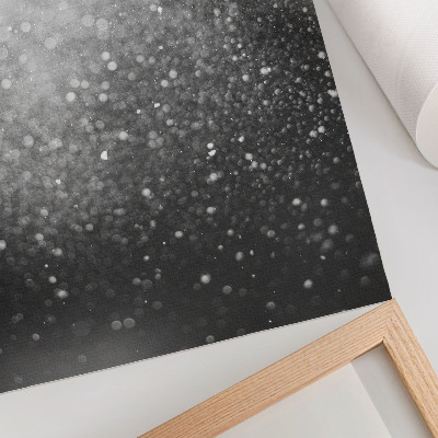 Affiche décorative Délicatesse subtile du bokeh gris clair