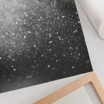 Affiche décorative motif bokeh gris clair