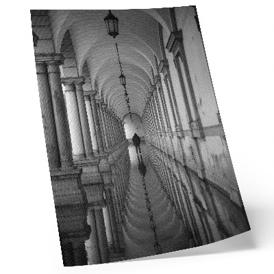 Décoration murale Perspective architecturale à symétrie monochrome