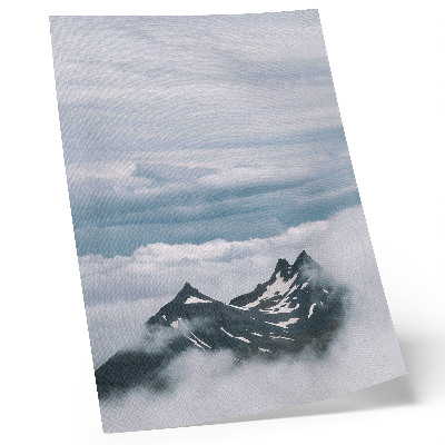 Affiche décorative Sommets montagneux dans la brume, paix, élégance