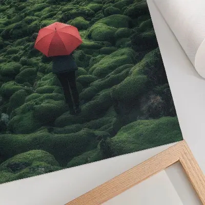 Affiche décorative végétation dominante avec une aura mystérieuse et un contraste paisible