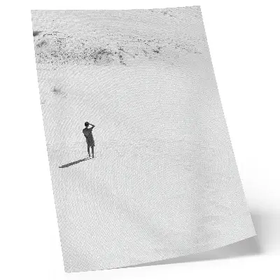 Décoration murale minimaliste évoquant la solitude, l'espace et la paix