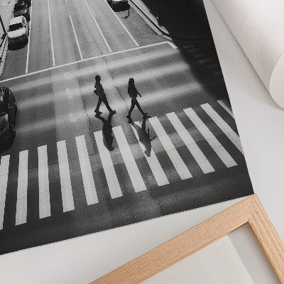 Décoration murale Scène urbaine en noir et blanc avec une ambiance moderne