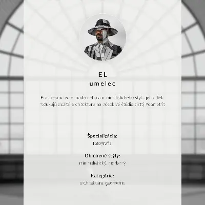 Impression sur toile chaise minimaliste devant de grandes fenêtres cintrées