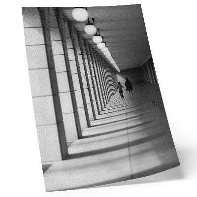 Impression sur toile L'architecture moderne, les longues ombres, la symétrie