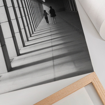 Impression sur toile L'architecture moderne, les longues ombres, la symétrie