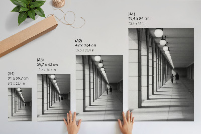 Impression sur toile L'architecture moderne, les longues ombres, la symétrie