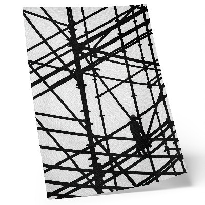 Impression sur toile Lignes contrastées, fond clair, structure, modernité
