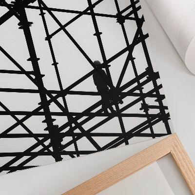 Impression sur toile Lignes contrastées, fond clair, structure, modernité