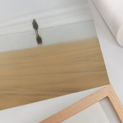 Affiche décorative Minimalisme, paix, solitude, plage, réflexion, eau