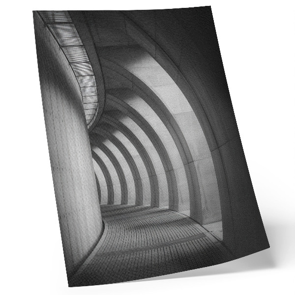 Décoration murale Élégance futuriste en noir et blanc dans l'espace