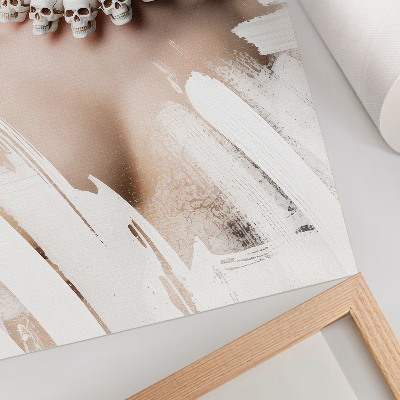 Affiche décorative Collier crâne, contraste artistique moderne