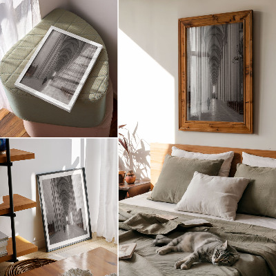 Impression sur toile Architecture gothique avec des colonnes majestueuses