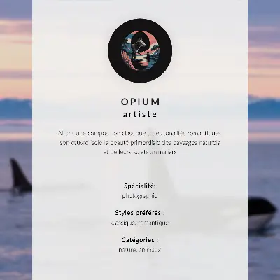Décoration murale fleurs orange et feuilles vertes au style classique