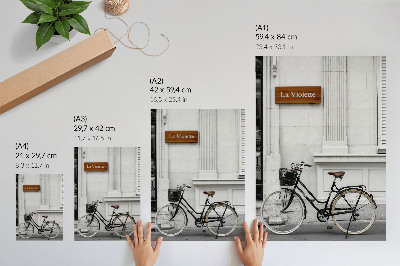Affiche décorative Vélo élégant et architecture classique