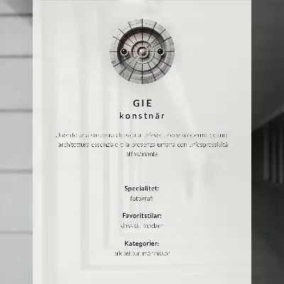 Affiche décorative façade crème avec fenêtres noires et blanches au style classique