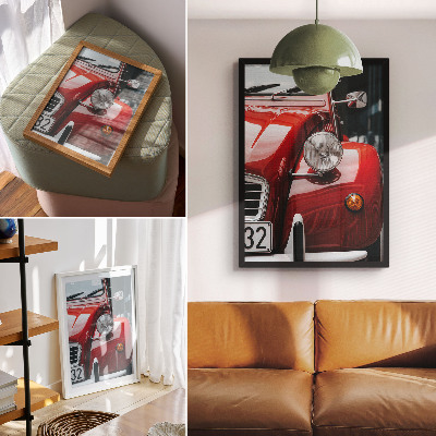 Impression sur toile Voiture classique, détails expressifs, ambiance rétro