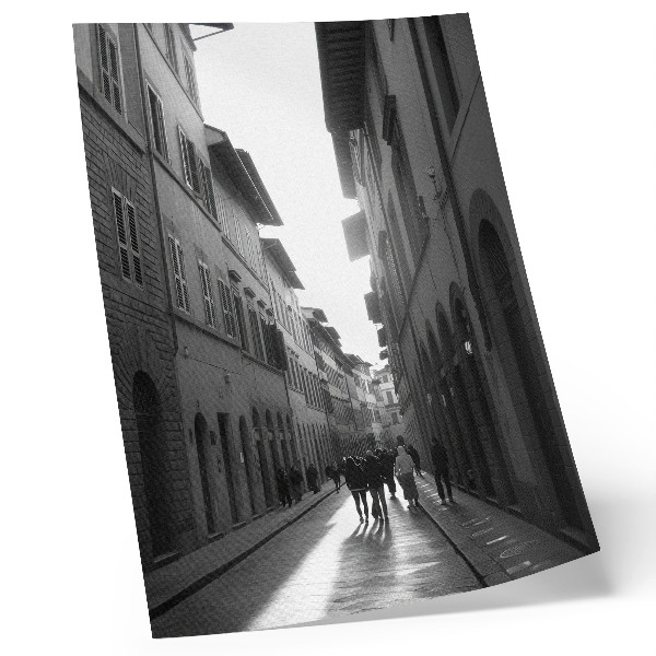 Affiche décorative Le charme monochrome d'une rue historique