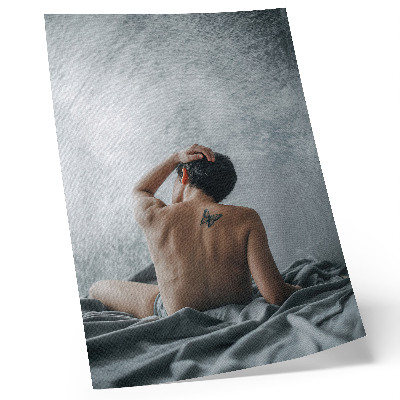 Impression sur toile Nu minimaliste dans des tons de gris