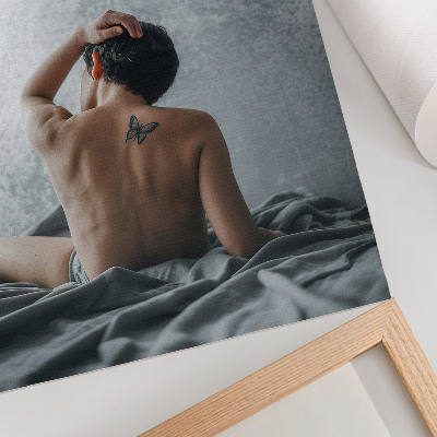 Impression sur toile Nu minimaliste dans des tons de gris