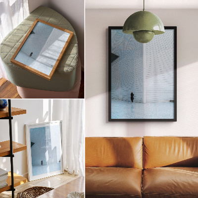 Affiche décorative Un mur impressionnant orné de motifs géométriques