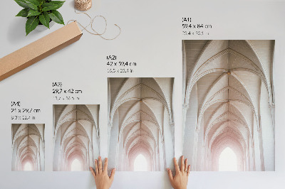 Impression sur toile Voûtes élégantes, arches, symétrie, espace lumineux