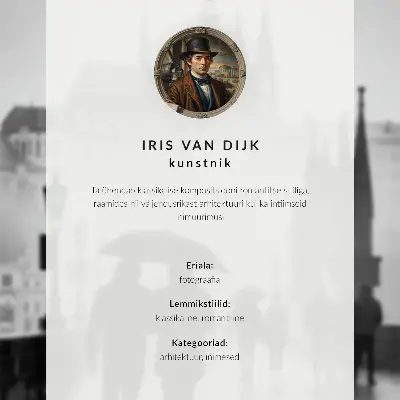 Affiche décorative une promenade sous la pluie avec une architecture historique et un couple
