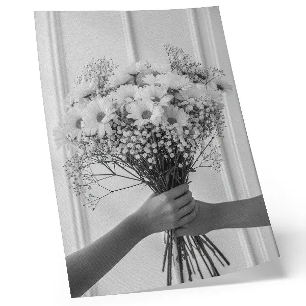 Affiche décorative fleurs délicates au style minimaliste, élégant et subtil